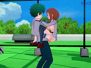 Ochako Uraraka and Izuku Midoriya in INTENSE Hentai Action