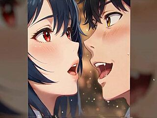 Bluring Walls hentai game ep 5 ignites with steamy couple fantasies!