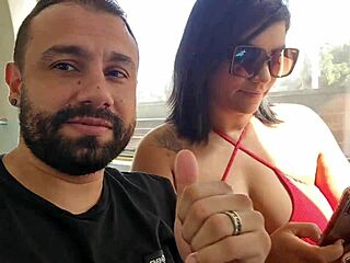 Nicoly Mattos' intimate tattoo and big natural tits reveal