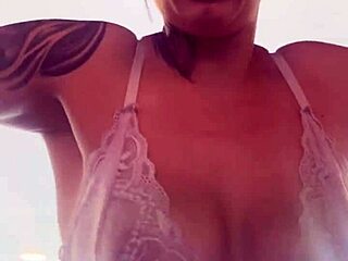 Public Gym Sweat Dripping Tits