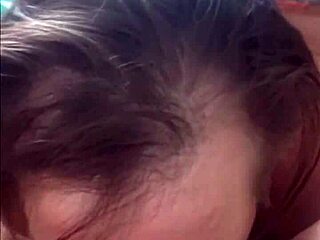 Real homemade video of a chubby amateur eating a pussy