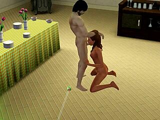 Orgy Scene in The Sims Cartoon