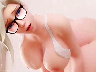 3d animation overwatch characters engage in creampie scenes