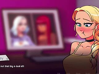 Step-sis in cartoon-style porn, 18 years old, in Life in Woodchester 26