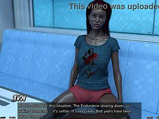 I'm stranded in space with this angry married busty ebony wife.