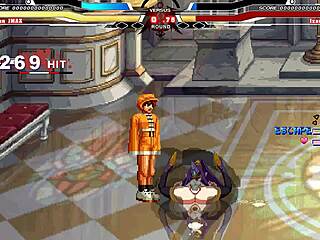 brian takes on izanami in wild hentai cumshot action.