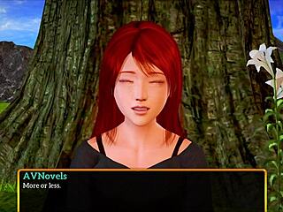 In This Cartoon Game, the Teen Girl with Big Tits and Ass Gets Involved in Erotic Family Adventures