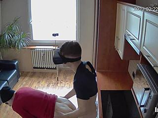 Muscular hunk gets it hard in a hot kitchen scene