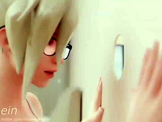 3d animation overwatch characters engage in creampie scenes