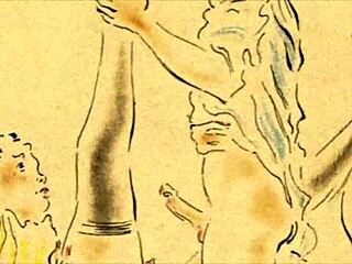 vintage anime drawings from the past