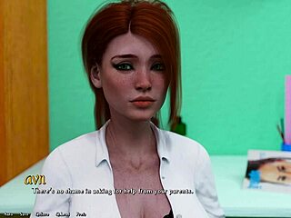 Hot Busty Redhead Gets Bukkake After Makeout!