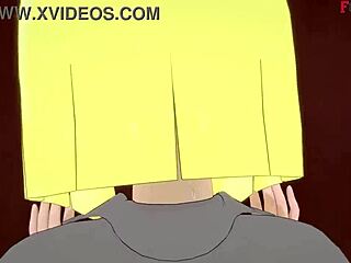 Samui in see-through bikini gets naughty in Naruto parody
