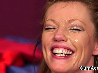 Unusual Beauty Receives Facial Treatment