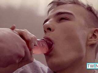 step sister stumbles on brother's cock while roller skating