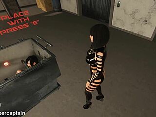 i'm in this 3d metal bondage fetish game, all bound up!