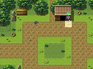 Tanned girl natsuki explores public spaces in hentai game