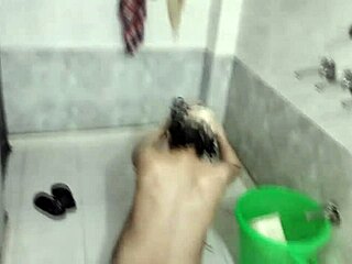 Married Indian wife gets a rough surprise in the shower