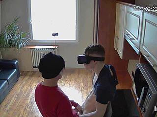 Muscular hunk gets it hard in a hot kitchen scene