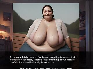 Hey, wanna see this busty natural gilf in 3D action?