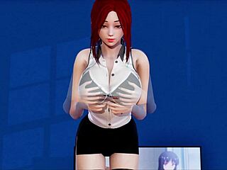 Red-haired beauty with big cans and ass gets what she deserves