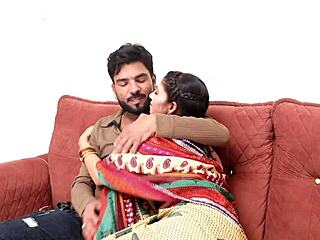 Pretty Indian wife gets her wet pussy pounded hard