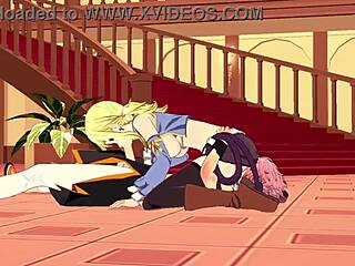 Lucy Natsu Fairy Tail Hentai Blowjob Cumshot