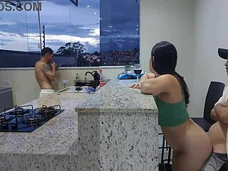 Fucking Hot Wife In Kitchen Until She Cums