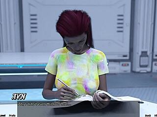 3D animated porn: Big tits bouncing during interracial sex