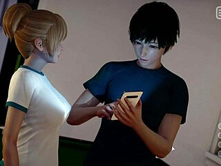 Hentai game with big nipples and cock worship