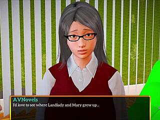 Milf with big ass in homemade hentai game scene