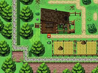 Redhead girl saves boy from bandits in Rebecca and the Sword of Nasty Curses Part 1