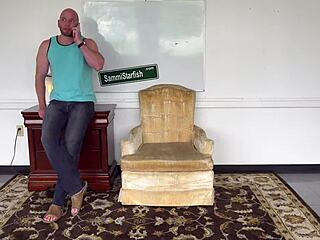 Milf grants a magical birthday blowjob