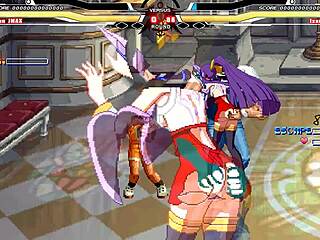 brian takes on izanami in wild hentai cumshot action.