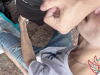 i called the pretty guy behind the rocks on the beach and gave him a handjob with my mouth, it was so good