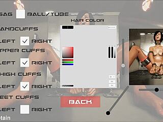i'm in this 3d metal bondage fetish game, all bound up!