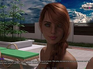 mark says, let's play pool games with my stepsister and her friends in the dorm