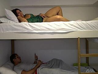 MILF STEPMOM in LINGERIE, RESTING with STEPSON – WHAT A TEASE!