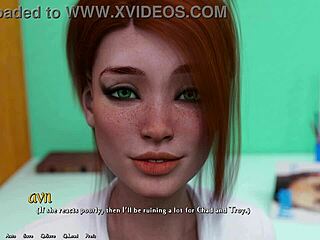 A steamy encounter with a busty redhead and her ex