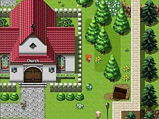 Redhead girl saves boy from bandits in Rebecca and the Sword of Nasty Curses Part 1