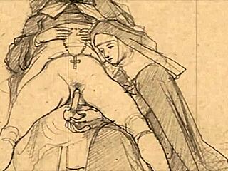 vintage erotic illustration from antique anime cartoon