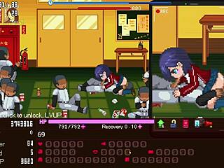 The manager totally serves everyone in Okeyutei hentai game