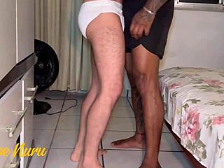 perfect ass in lingerie gets pov fucked with creampie