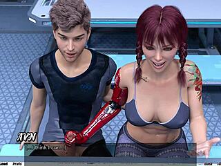 Stranded In Space Public Handjob Creampie