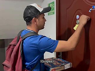 Hot milf seduces pizza delivery man for wild sex