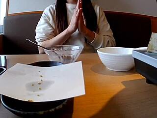 Young Japanese housewife gets hot and steamy in this homemade video