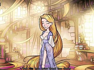 ruta angel's small tits in hentai game adventure with anime twists.