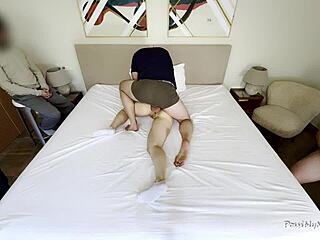 Cum swapping orgy with my tight pussy redhead wife