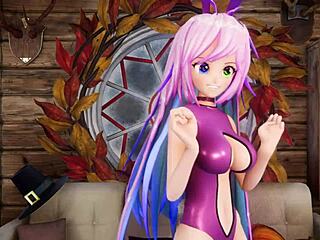 cosmic faith hentai vtuber in bunny suit. squirts close up in vrchat 3d pov!