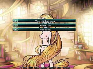 ruta angel's small tits in hentai game adventure with anime twists.