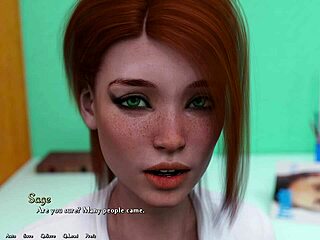 Hot Busty Redhead Gets Bukkake After Makeout!